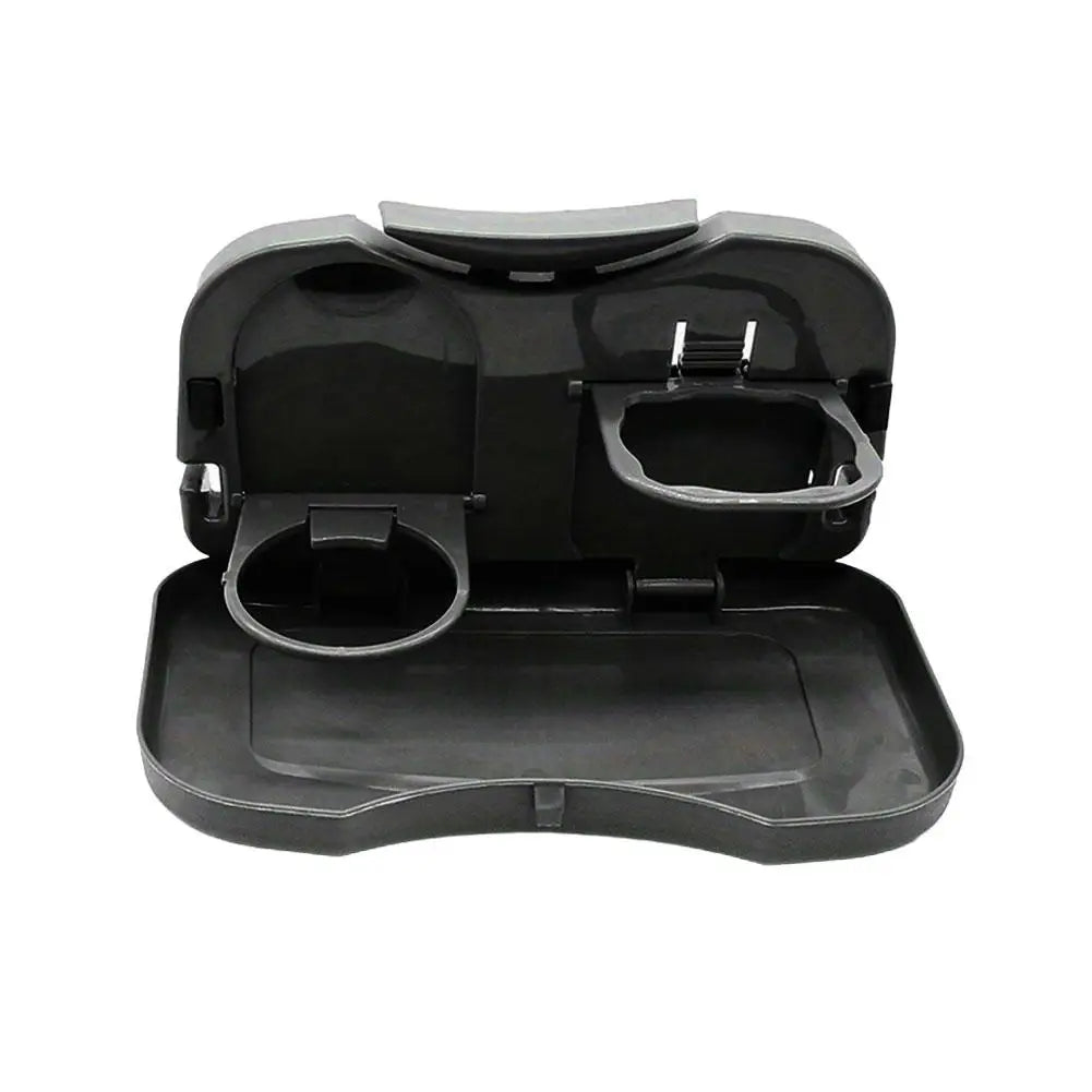 Ultimate Foldable Car Backseat Desk - Portable Meal Tray & Drink Holder for On-the-Go Dining!