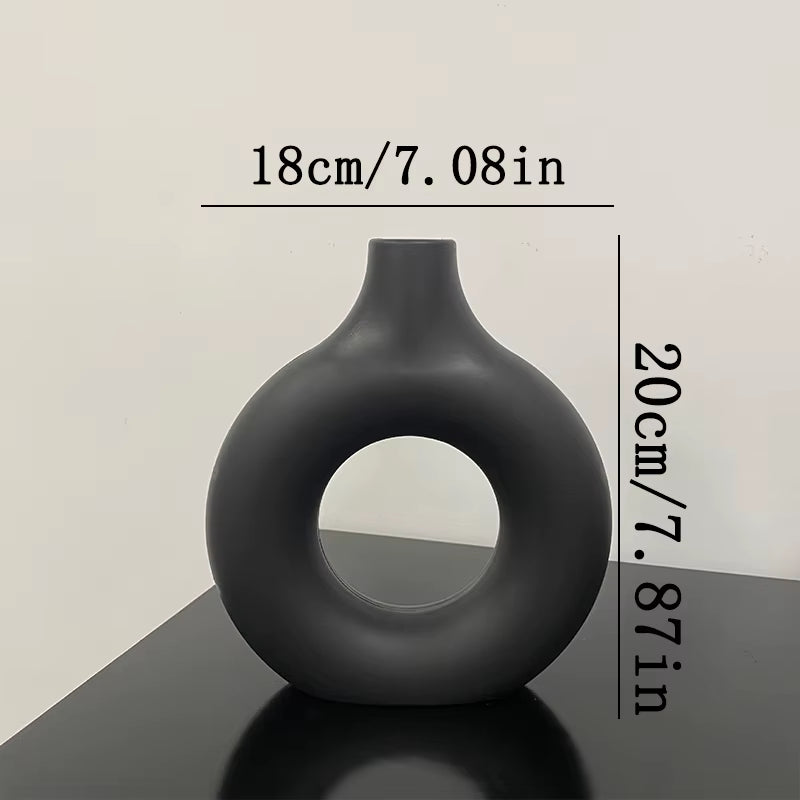 Nordic Modern Decorative Flower Vase – Elegant Plastic Bud Vase for Home & Event Décor