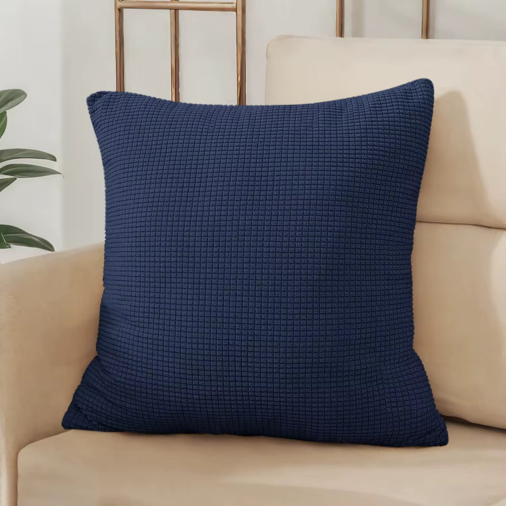 ✨ Solid Color Jacquard Pillow Cover – Elegant Comfort for Every Space