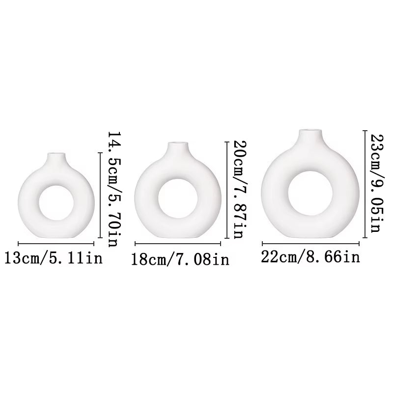 Nordic Modern Decorative Flower Vase – Elegant Plastic Bud Vase for Home & Event Décor