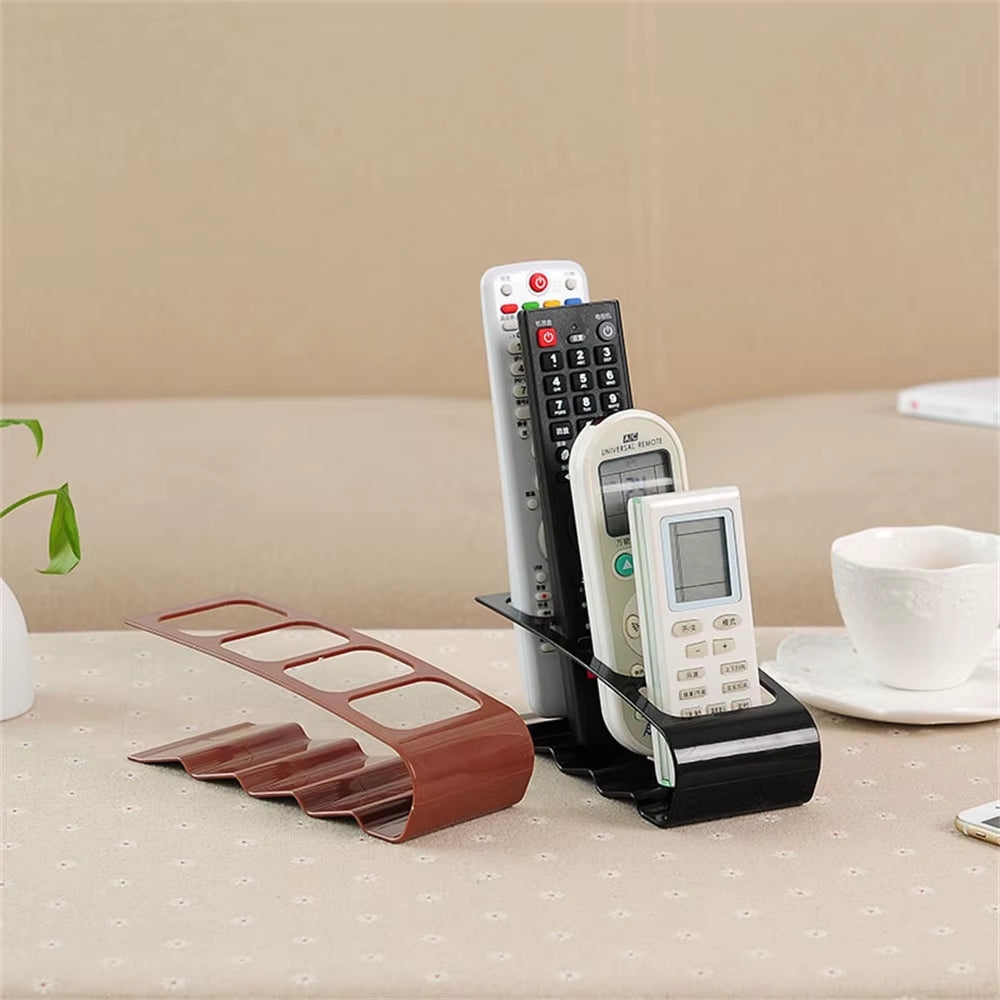 4 Slot Remote Control Storage Rack – TV & Appliance Organizer Stand for Living Room, Bedroom & Office