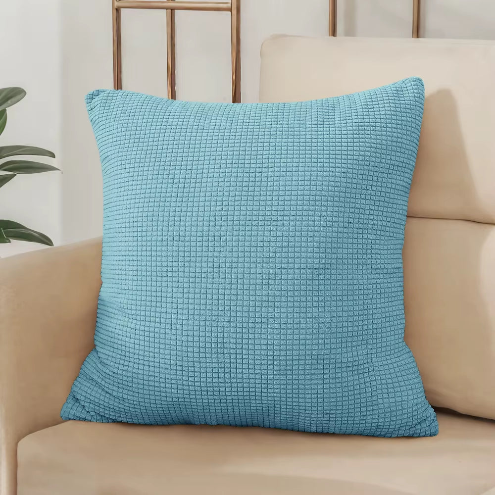 ✨ Solid Color Jacquard Pillow Cover – Elegant Comfort for Every Space