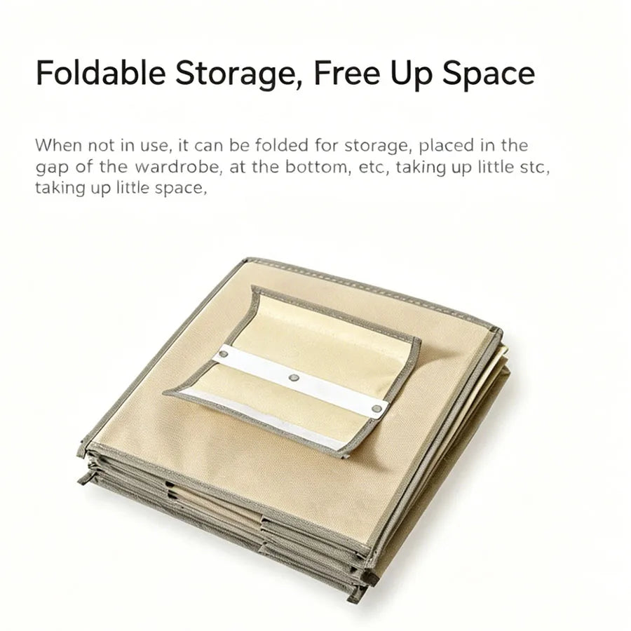 Space-Saving Hanging Closet Organizer – Collapsible Multi-Tier Storage for Clothes & Accessories