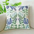 Nordic Floral Embroidered Pillow Cover – Premium Cotton Sofa & Living Room Cushion Case