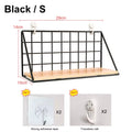 No-Drill Wooden Wall Mounted Floating Shelf – Modern Hanging Storage & Decor Organizer for Living Room & Bedroom