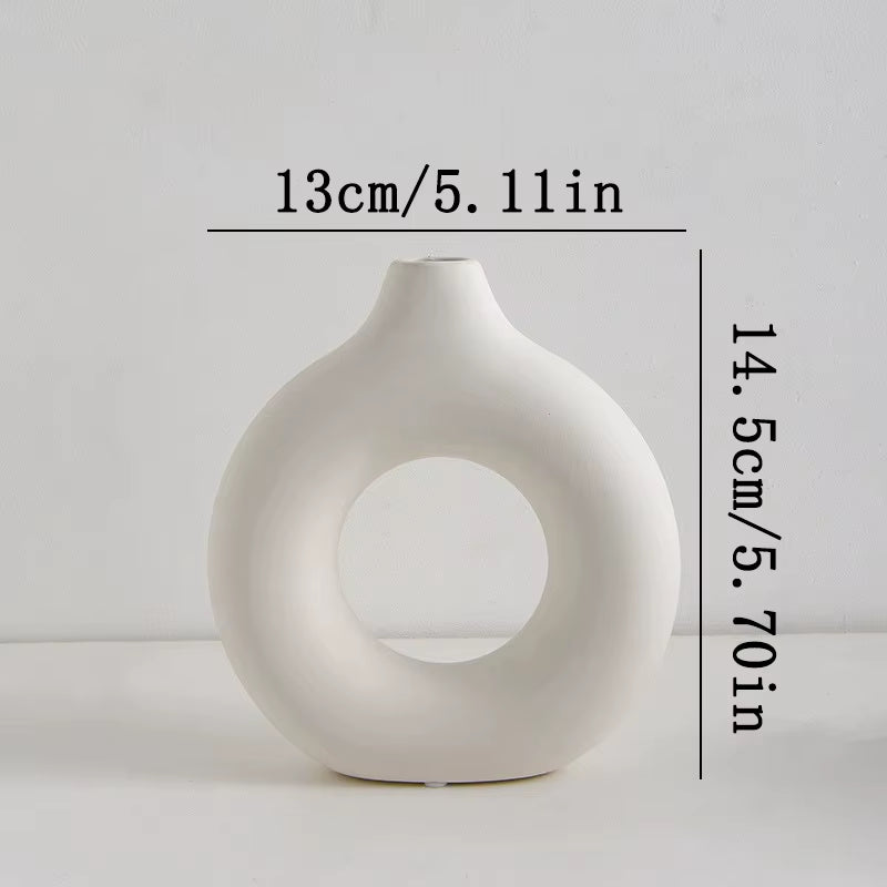 Nordic Modern Decorative Flower Vase – Elegant Plastic Bud Vase for Home & Event Décor