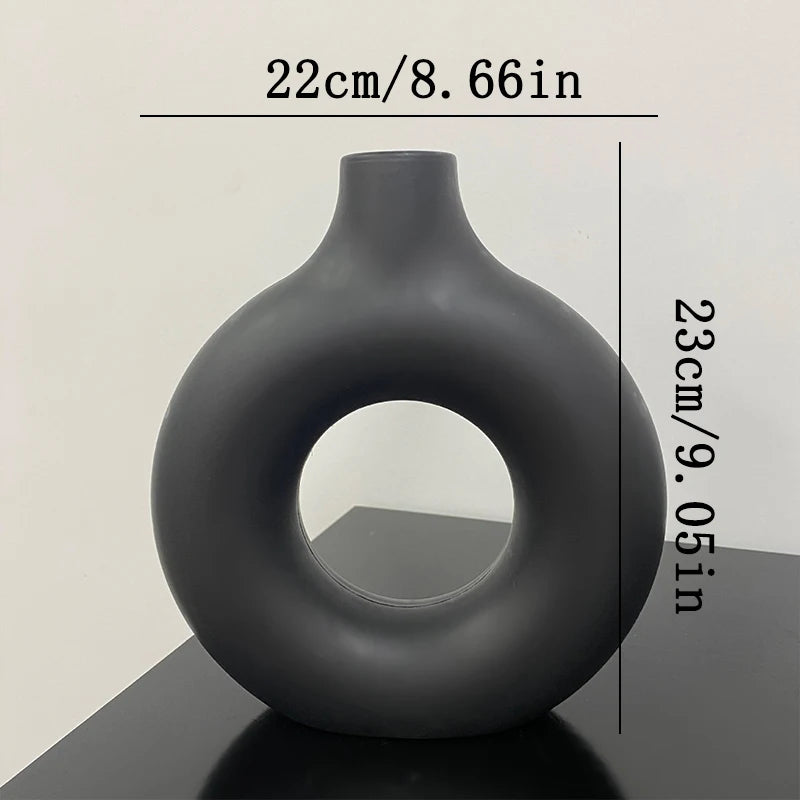 Nordic Modern Decorative Flower Vase – Elegant Plastic Bud Vase for Home & Event Décor