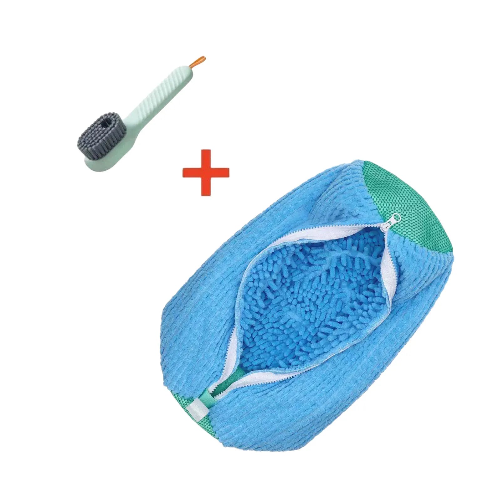 👟 Shoe Cleaning Laundry Wash Bag – Protective Sneaker Washer Bag with Brush for Deep Clean Without Damage
