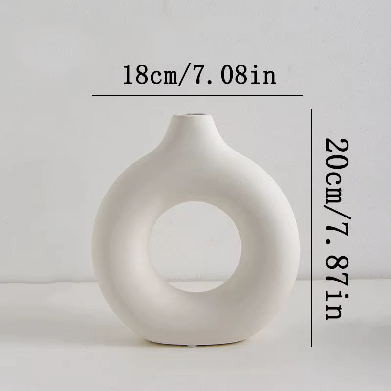 Nordic Modern Decorative Flower Vase – Elegant Plastic Bud Vase for Home & Event Décor