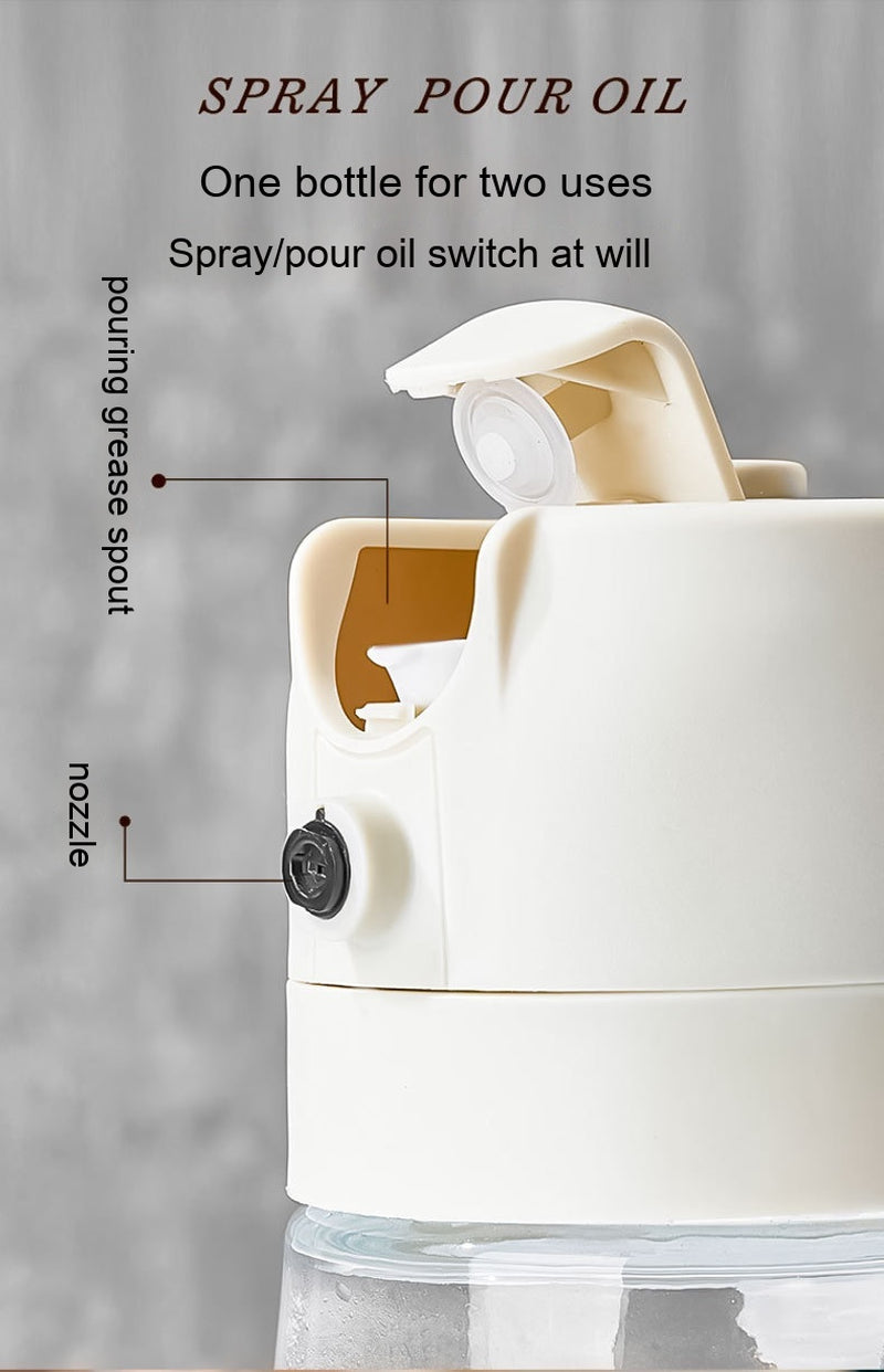 Glass Oil Spray Bottle – Refillable Kitchen Oil Mister for Cooking & BBQ
