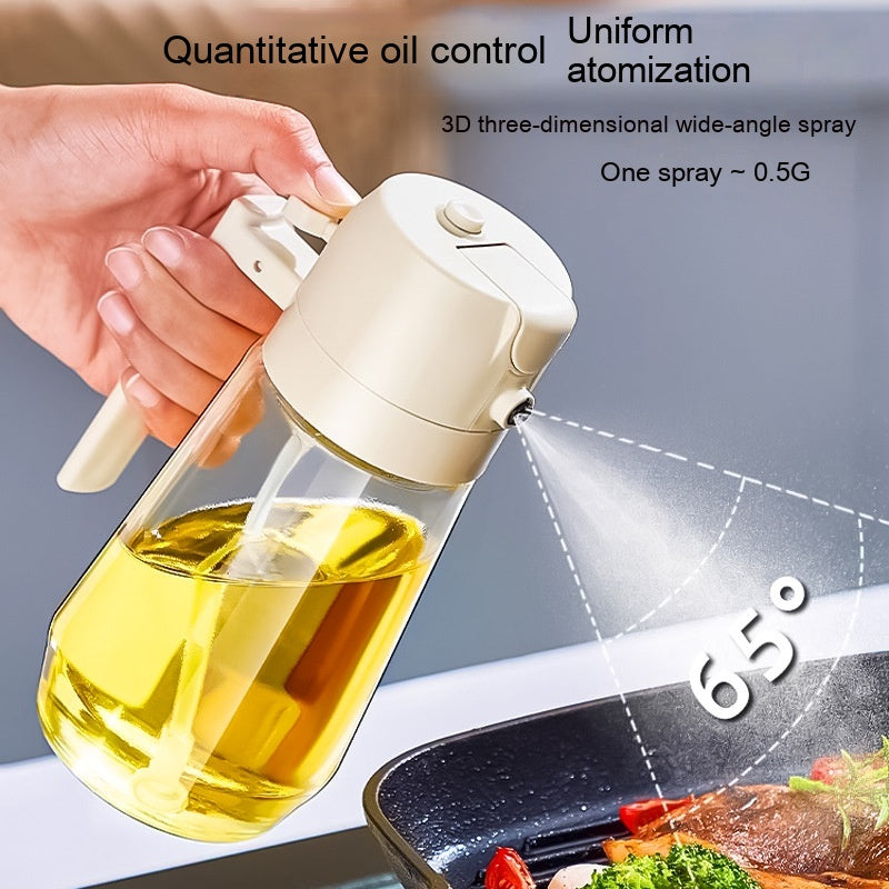 Glass Oil Spray Bottle – Refillable Kitchen Oil Mister for Cooking & BBQ