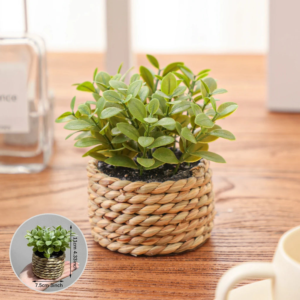 🌿 Evergreen Artificial Eucalyptus Plant Pot – No-Maintenance Home Décor for Fresh, Clean & Stylish Living Spaces