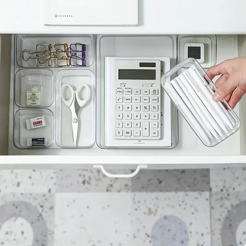 Say Goodbye to Clutter – Clear Drawer Organizer Storage Set