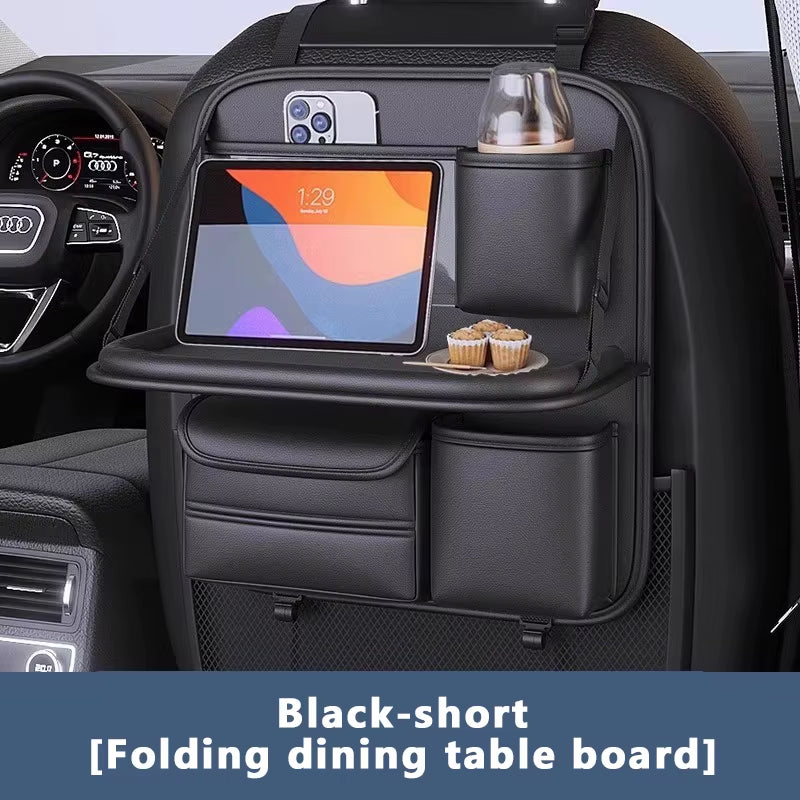 💎No More Messy Backseat – Car Seat Organizer with Tablet Holder & Multi-Pocket Storage