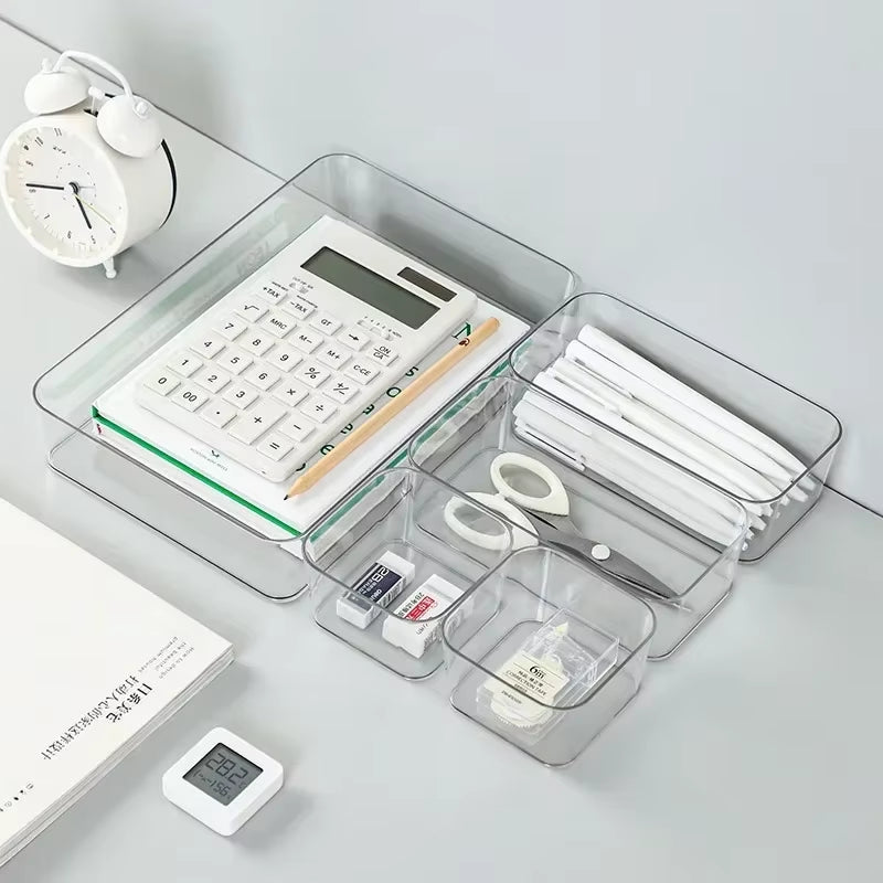 Say Goodbye to Clutter – Clear Drawer Organizer Storage Set