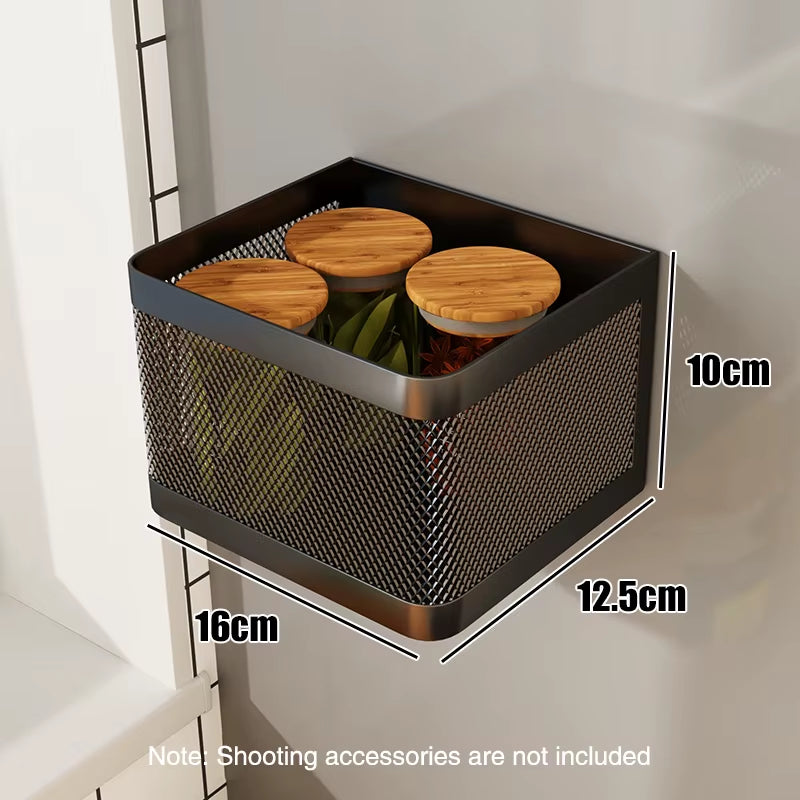 Magnetic Side Storage Rack | Multi-Purpose Kitchen & Bathroom Organizer Shelf