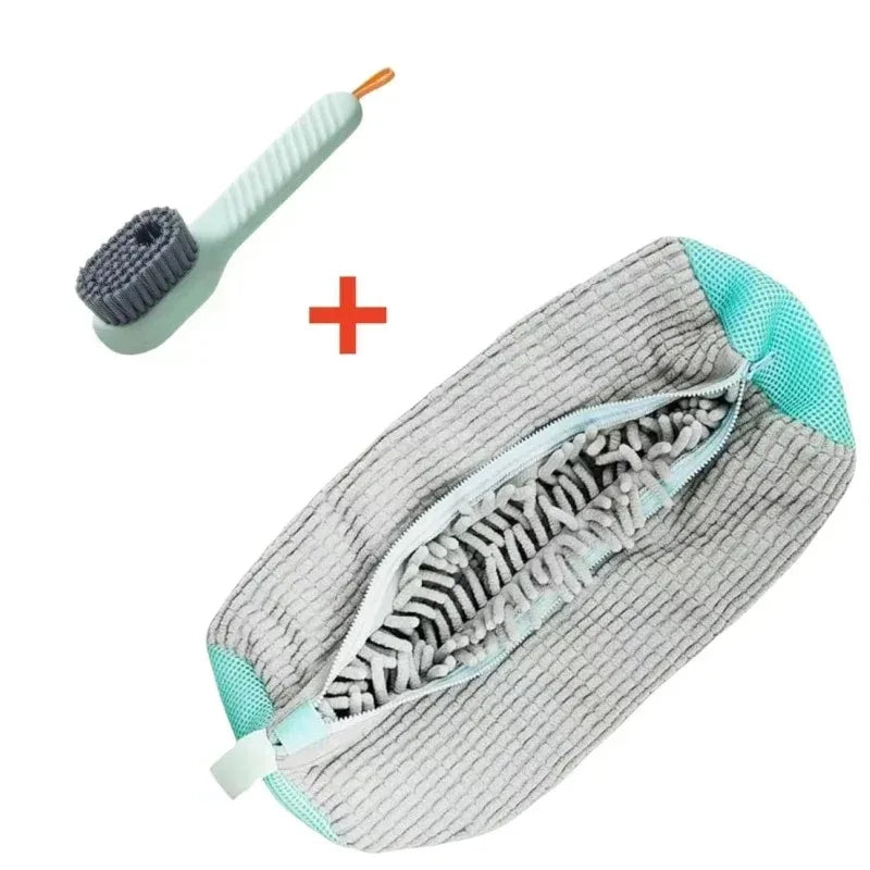 👟 Shoe Cleaning Laundry Wash Bag – Protective Sneaker Washer Bag with Brush for Deep Clean Without Damage