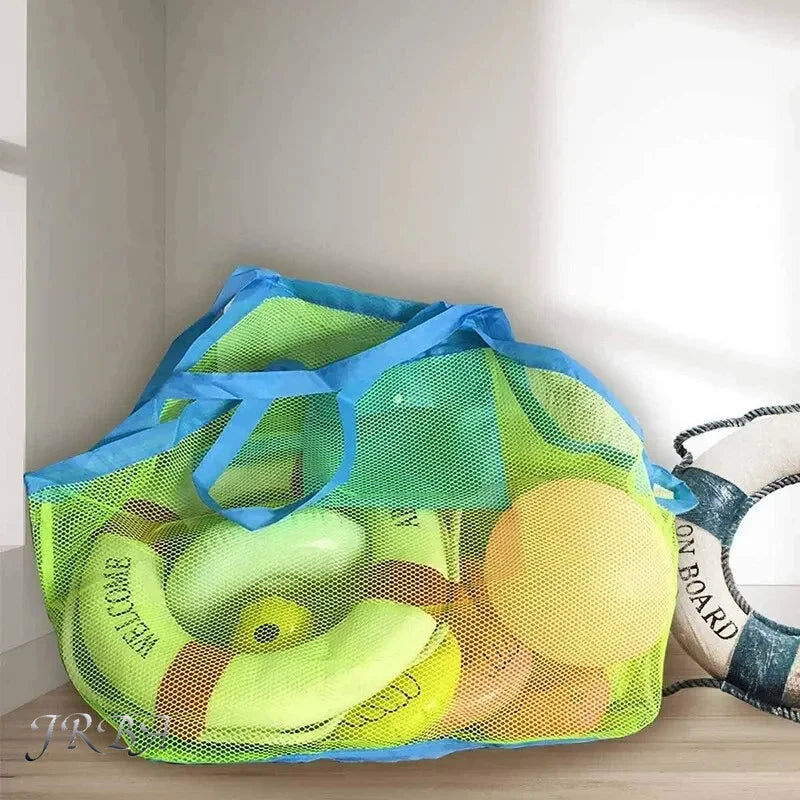 🏖️ Anti-Sand Beach Storage Bag – Mess-Free Mesh Organizer for Toys, Towels & Kids Essentials (Quick-Dry, Easy Carry Beach Solution) 🧺