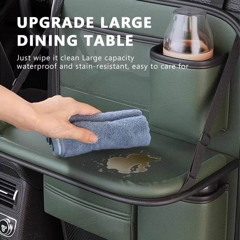 💎No More Messy Backseat – Car Seat Organizer with Tablet Holder & Multi-Pocket Storage