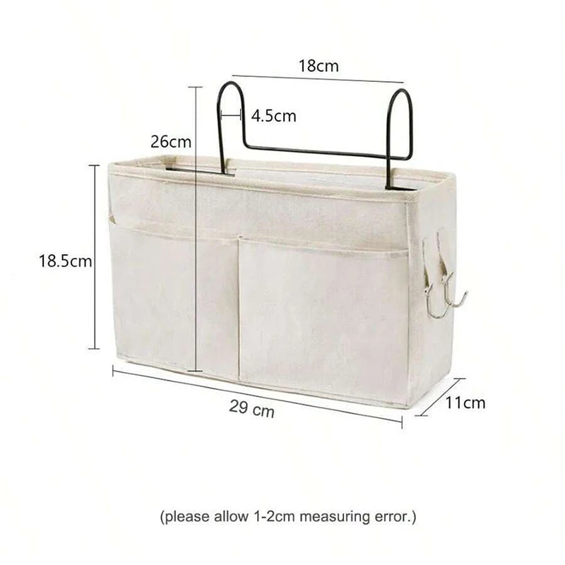 Baby Crib Hanging Storage Organizer – Space-Saving Nursery Bedside Basket for Diapers, Wipes, Bottles & Essentials Access
