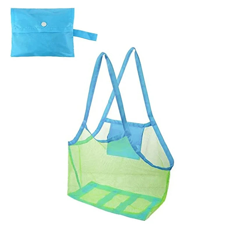 🏖️ Anti-Sand Beach Storage Bag – Mess-Free Mesh Organizer for Toys, Towels & Kids Essentials (Quick-Dry, Easy Carry Beach Solution) 🧺