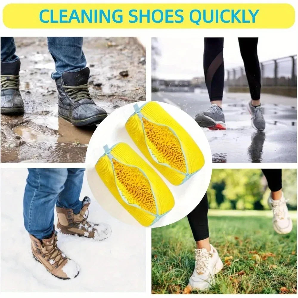 👟 Shoe Cleaning Laundry Wash Bag – Protective Sneaker Washer Bag with Brush for Deep Clean Without Damage