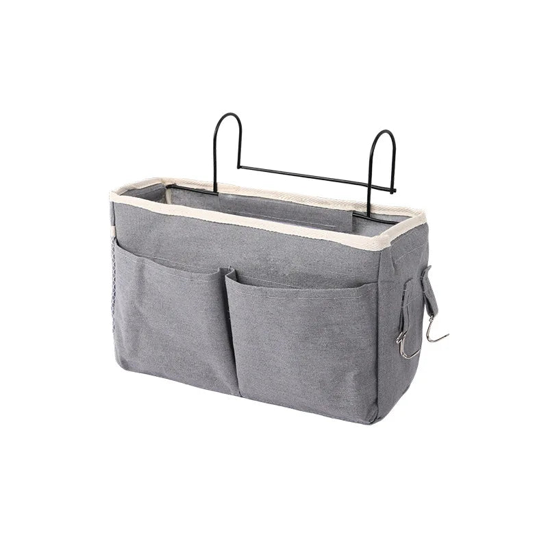 Baby Crib Hanging Storage Organizer – Space-Saving Nursery Bedside Basket for Diapers, Wipes, Bottles & Essentials Access