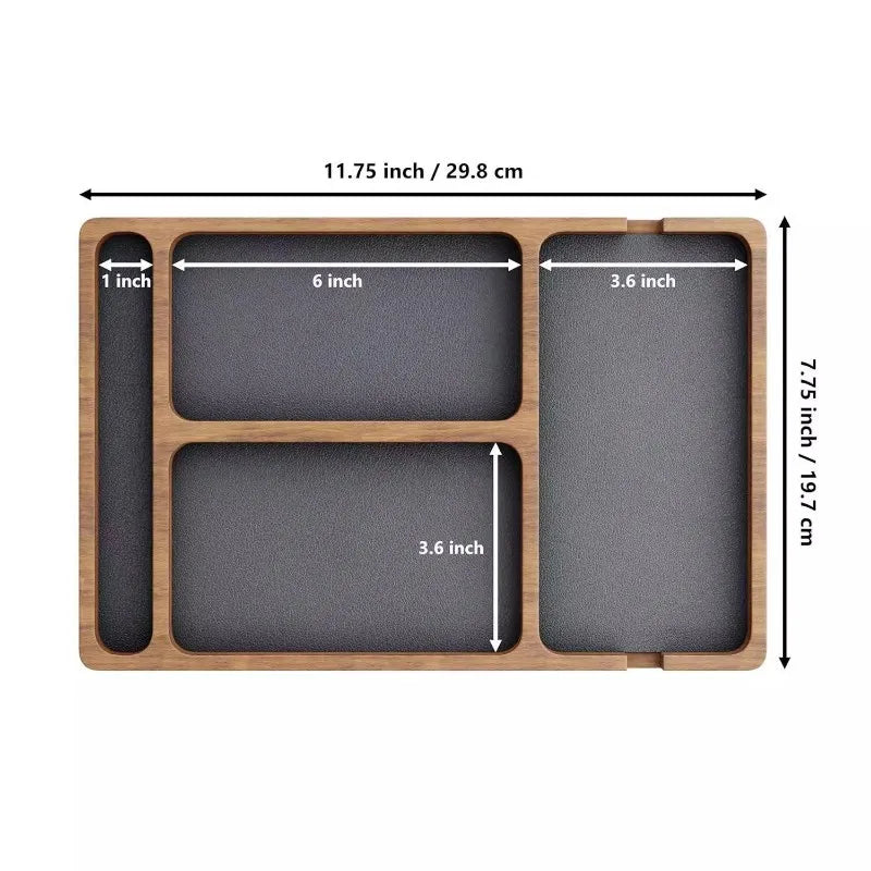 Transform Desk Clutter into Calm — The Premium Solid Wood Organizer for Your Phone, Headphones, Keys & Everyday Essentials