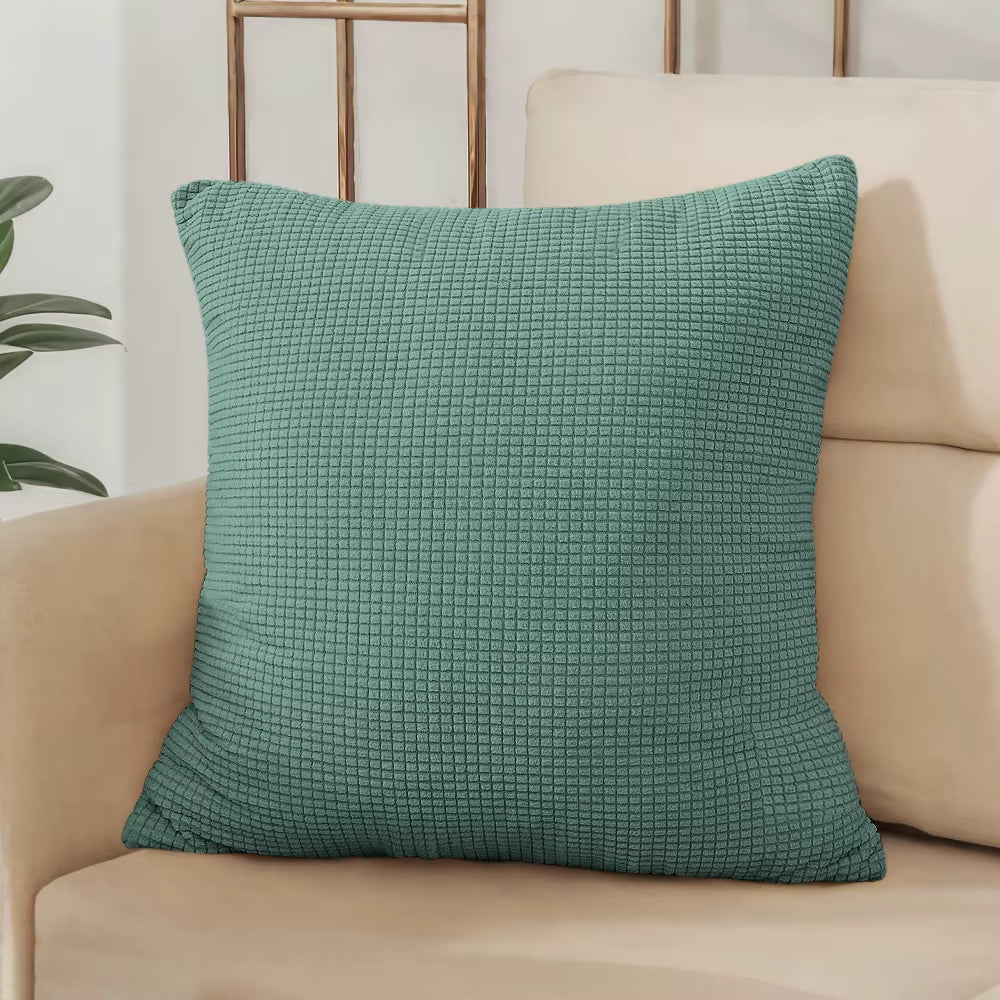 ✨ Solid Color Jacquard Pillow Cover – Elegant Comfort for Every Space