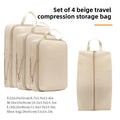 4PCS Waterproof Travel Packing Cubes Set – Compression Organizers for Suitcases & Drawers