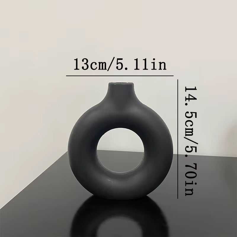 Nordic Modern Decorative Flower Vase – Elegant Plastic Bud Vase for Home & Event Décor