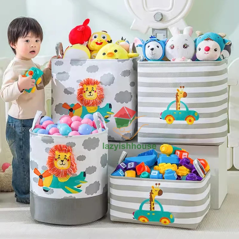 🧺 Foldable Storage Basket – The Easy Solution to Cluttered Rooms, Overflowing Laundry & Scattered Toys