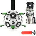 ActivePaws Dog Soccer Ball – Interactive Fetch, Tug & Chase Toy with Easy-Grip Handle 🐾⚽