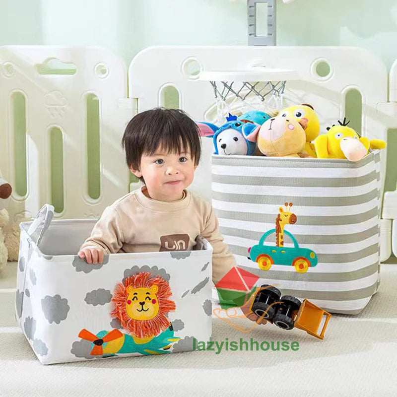 🧺 Foldable Storage Basket – The Easy Solution to Cluttered Rooms, Overflowing Laundry & Scattered Toys