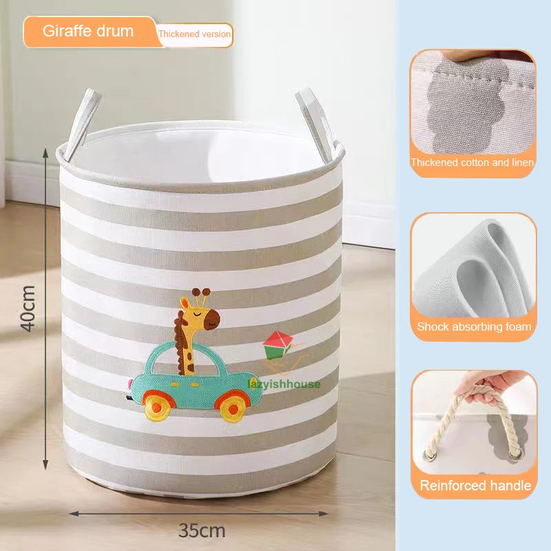 🧺 Foldable Storage Basket – The Easy Solution to Cluttered Rooms, Overflowing Laundry & Scattered Toys