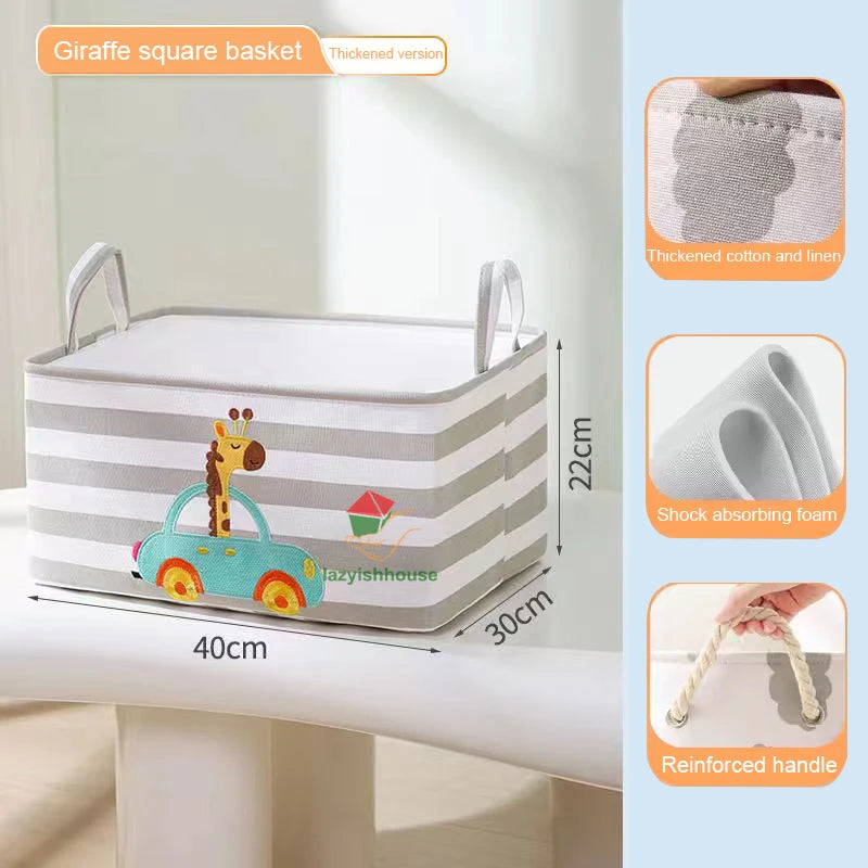 🧺 Foldable Storage Basket – The Easy Solution to Cluttered Rooms, Overflowing Laundry & Scattered Toys