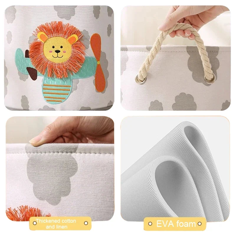 🧺 Foldable Storage Basket – The Easy Solution to Cluttered Rooms, Overflowing Laundry & Scattered Toys