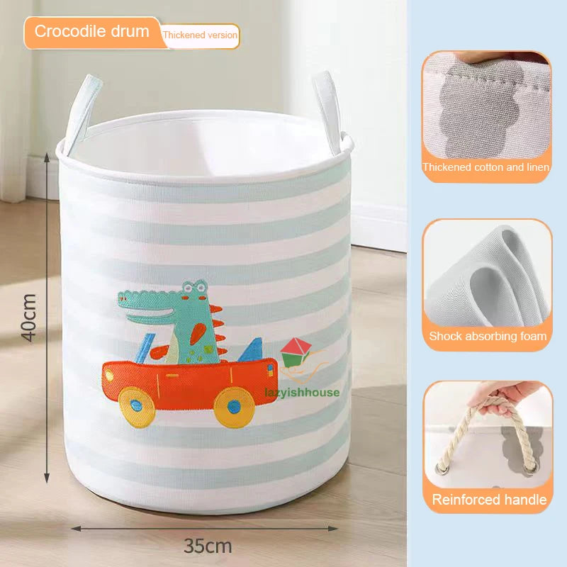 🧺 Foldable Storage Basket – The Easy Solution to Cluttered Rooms, Overflowing Laundry & Scattered Toys