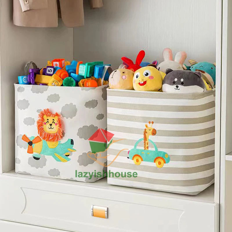 🧺 Foldable Storage Basket – The Easy Solution to Cluttered Rooms, Overflowing Laundry & Scattered Toys
