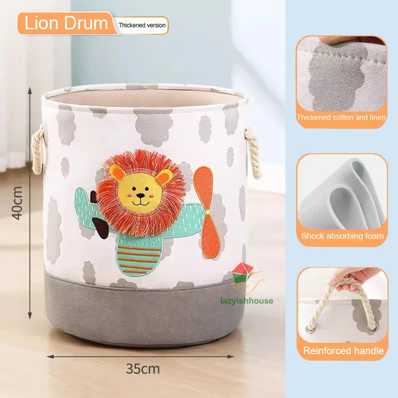 🧺 Foldable Storage Basket – The Easy Solution to Cluttered Rooms, Overflowing Laundry & Scattered Toys