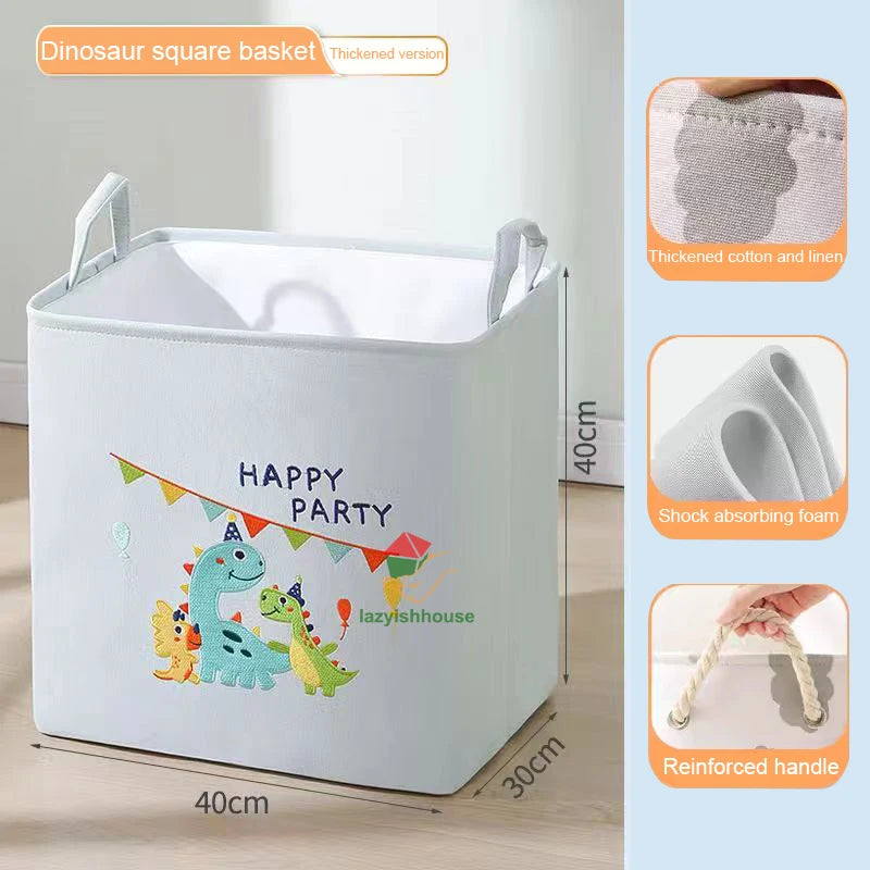 🧺 Foldable Storage Basket – The Easy Solution to Cluttered Rooms, Overflowing Laundry & Scattered Toys