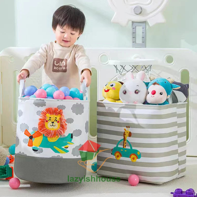 🧺 Foldable Storage Basket – The Easy Solution to Cluttered Rooms, Overflowing Laundry & Scattered Toys