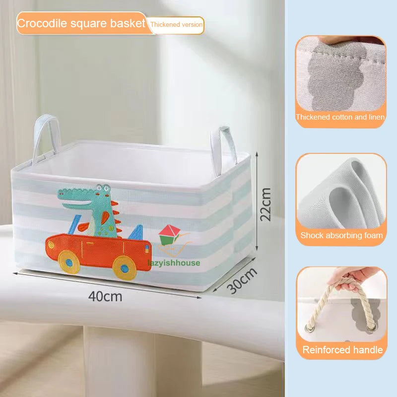 🧺 Foldable Storage Basket – The Easy Solution to Cluttered Rooms, Overflowing Laundry & Scattered Toys