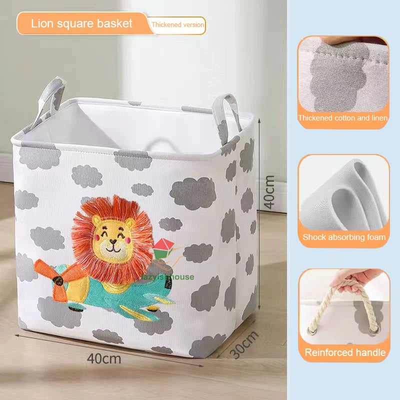 🧺 Foldable Storage Basket – The Easy Solution to Cluttered Rooms, Overflowing Laundry & Scattered Toys