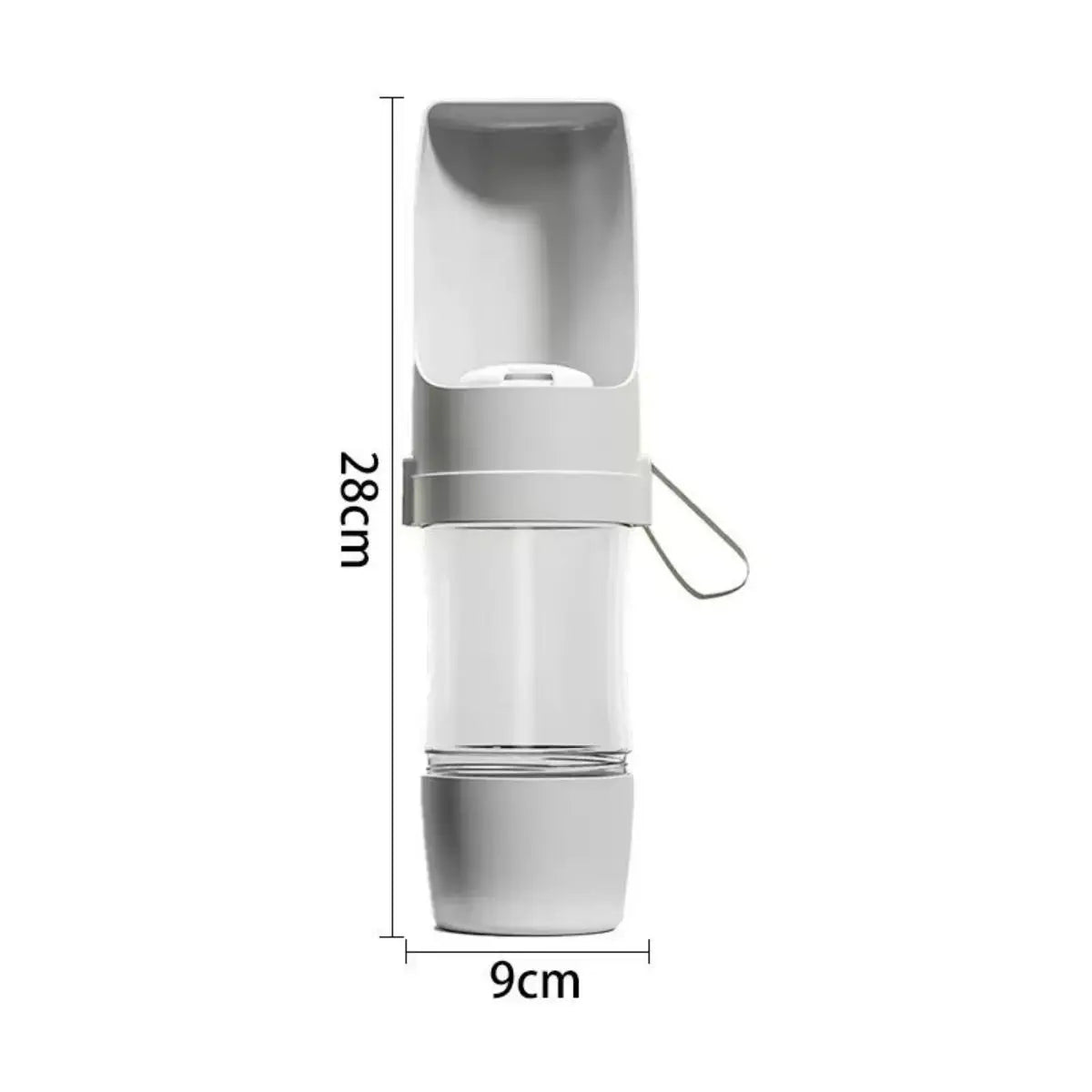 2-in-1 Portable Dog & Cat Water Bottle with Food Storage Container – Leakproof Travel Pet Feeder Bowl for Walking, Hiking & Travel