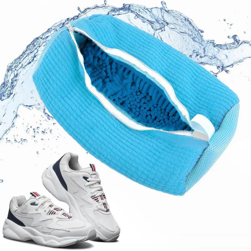 👟 Shoe Cleaning Laundry Wash Bag – Protective Sneaker Washer Bag with Brush for Deep Clean Without Damage