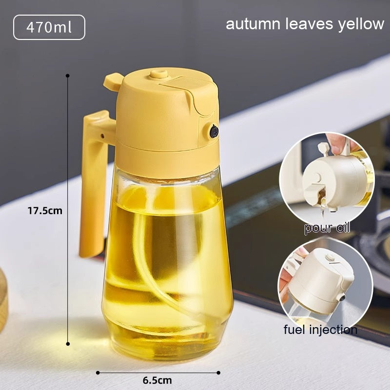 Glass Oil Spray Bottle – Refillable Kitchen Oil Mister for Cooking & BBQ