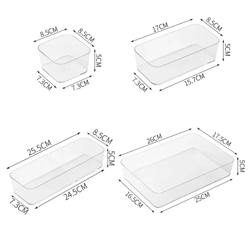 Say Goodbye to Clutter – Clear Drawer Organizer Storage Set
