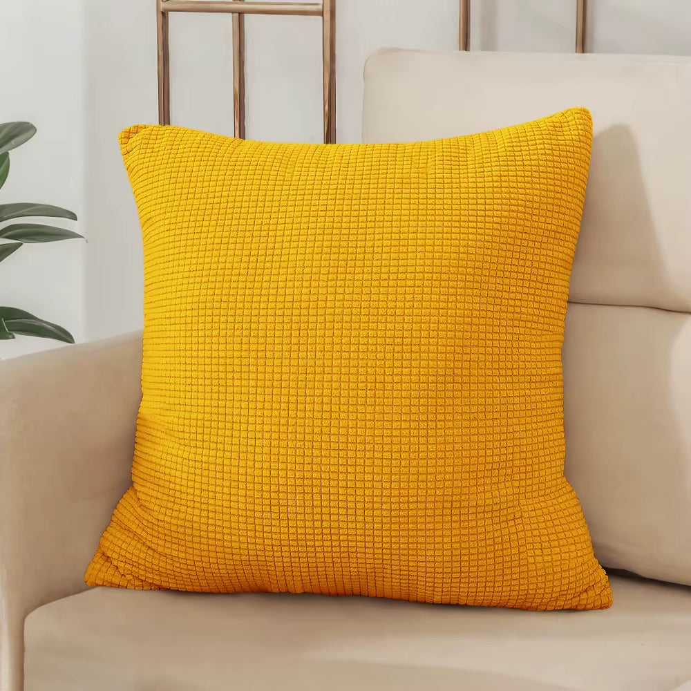 ✨ Solid Color Jacquard Pillow Cover – Elegant Comfort for Every Space