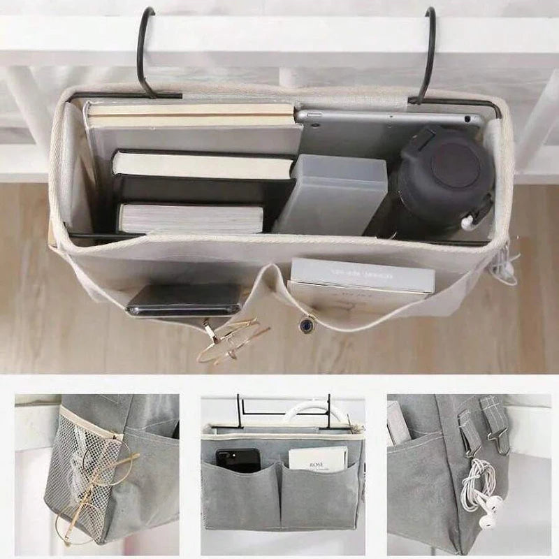 Baby Crib Hanging Storage Organizer – Space-Saving Nursery Bedside Basket for Diapers, Wipes, Bottles & Essentials Access